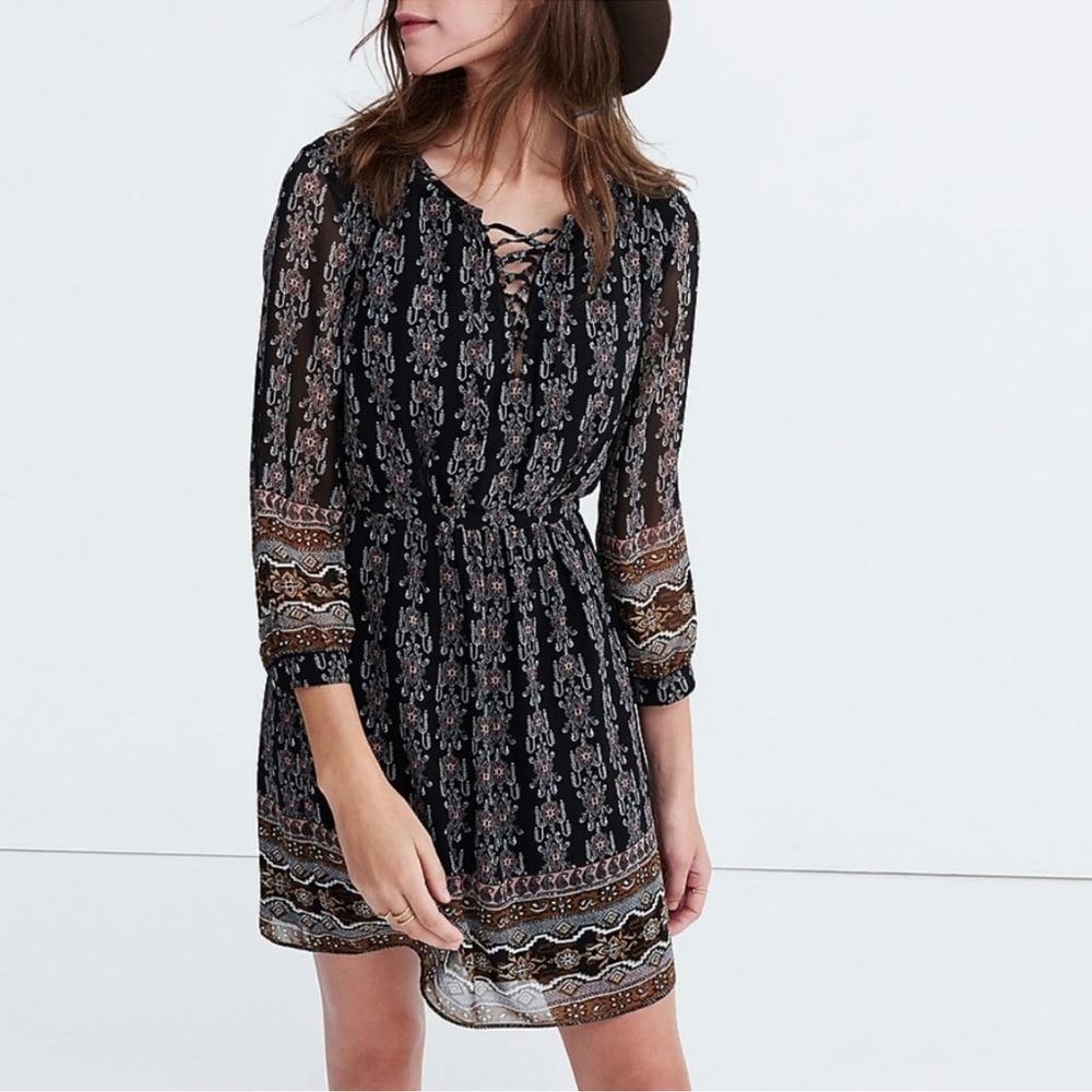 Madewell Burnished Floral Dress Sz 6